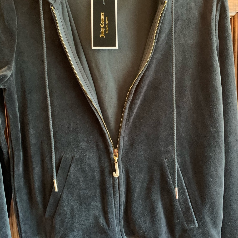 NWT Juicy Couture Velour Bling Hoodie